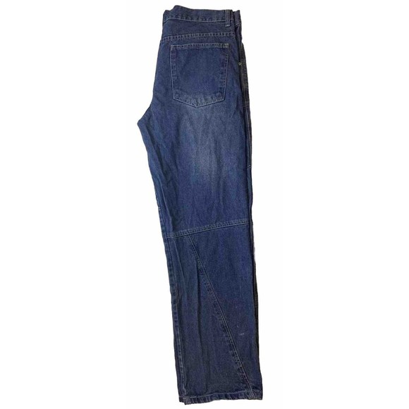 Vintage Design Men's ICQ Blue Jeans Denim Cotton Pants Size 36 5-Pockets - Picture 2 of 12